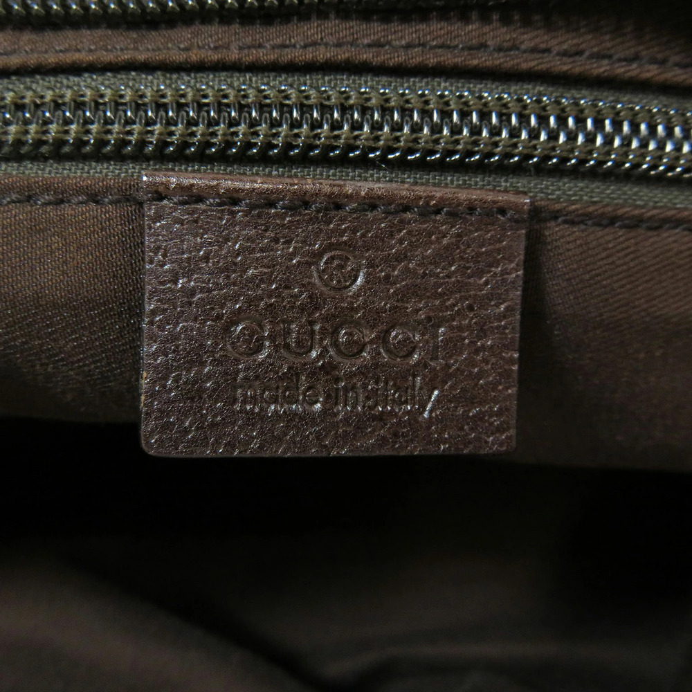 Gucci GG Bag Canvas Tote Web Brown - Picture 6 of 11